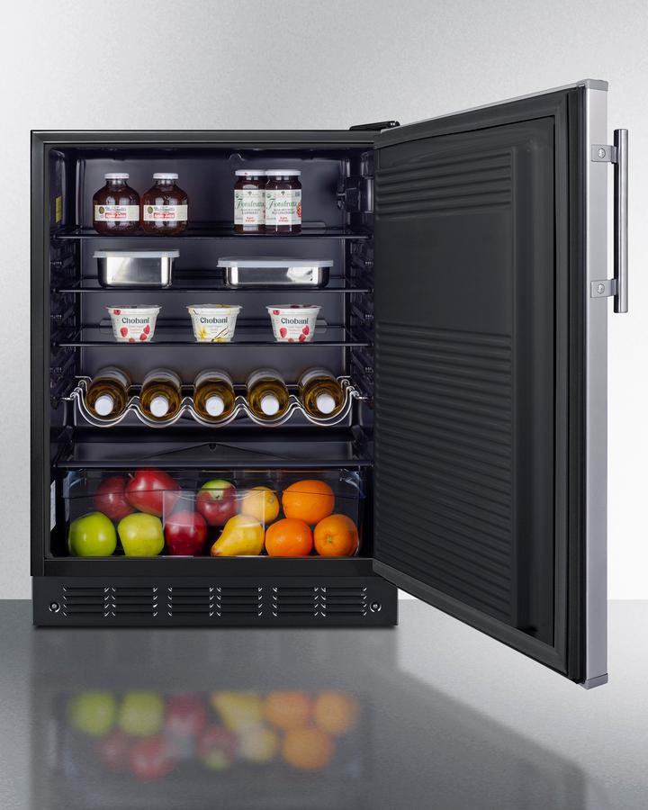 Summit FF708BL7SS 24" Wide All-Refrigerator