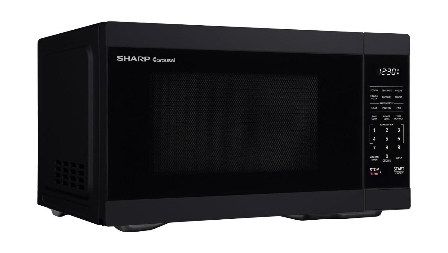 Sharp SMC1161HB 1.1 Cu. Ft. Black Countertop Microwave Oven