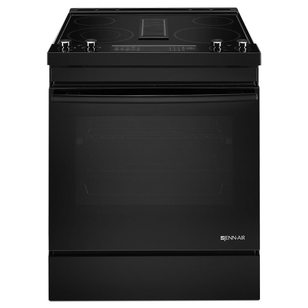 Jennair JES1750FB Black Floating Glass 30" Electric Downdraft Range