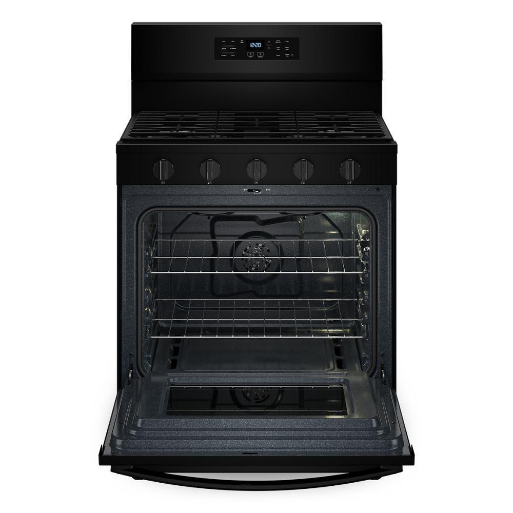 Whirlpool WFGS5030RB 30-Inch Gas Range With Air Cooking Technology, No Preheat Air Fry And Air Baking And Self Clean