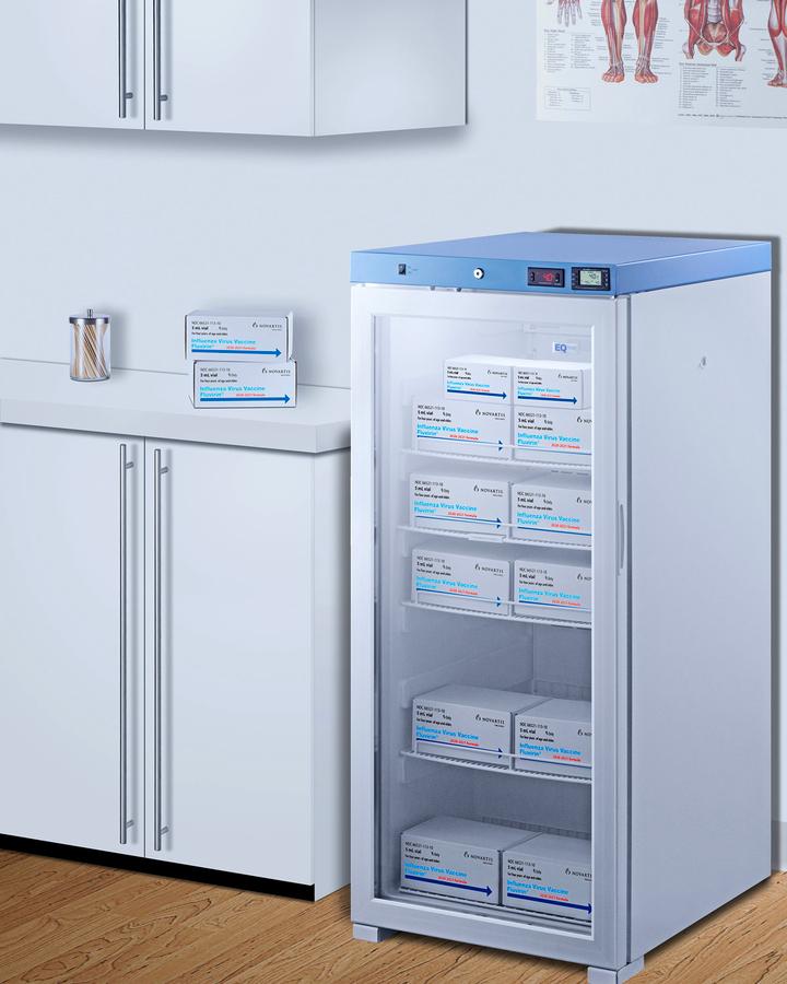 Summit ACR1012GNSF456LHD 24" Wide Upright Healthcare Refrigerator, Certified To Nsf/Ansi 456 Vaccine Storage Standard