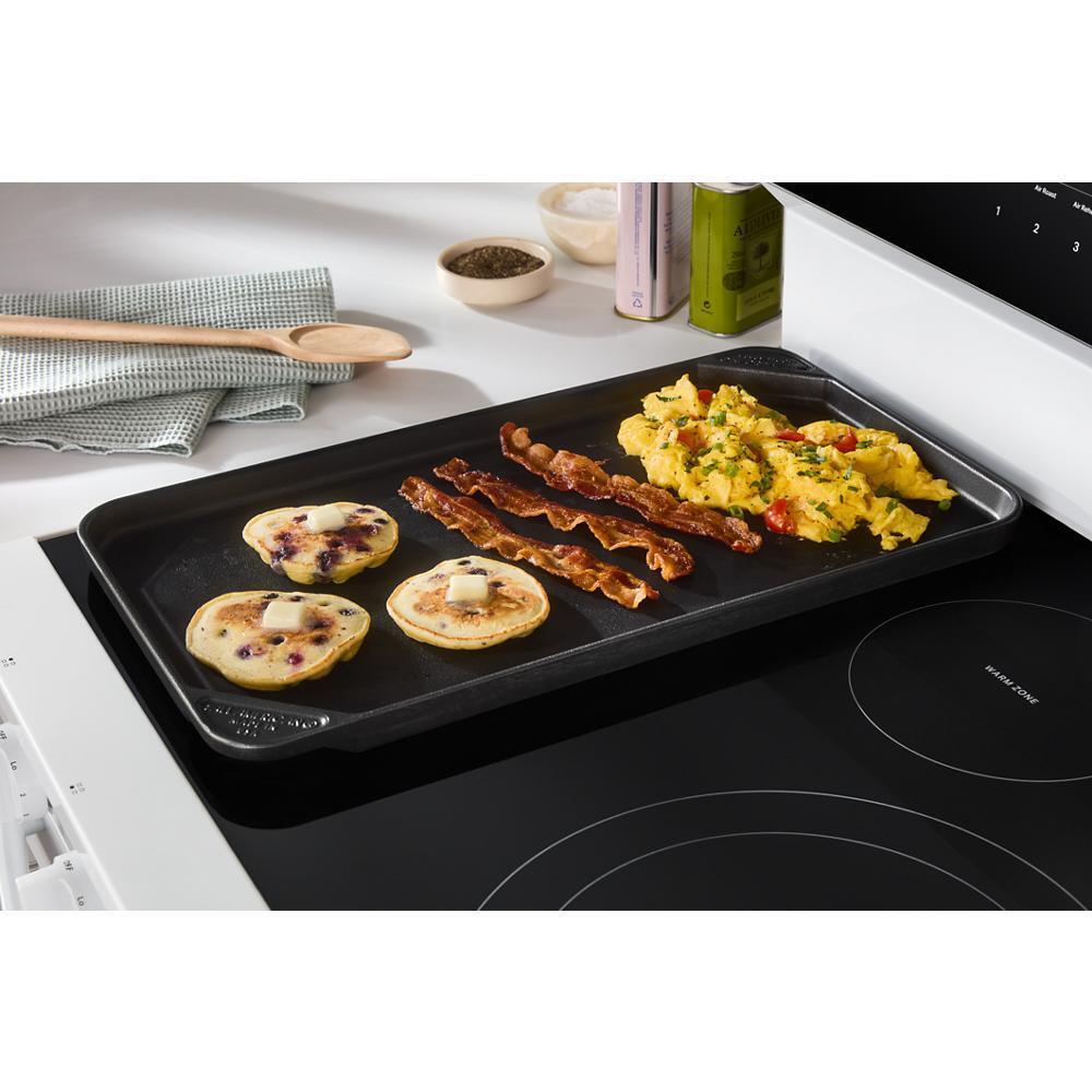 Whirlpool WFES7530RW 30-Inch Smart Electric Smart Range With Air Cooking Technology, No Preheat Air Fry, High Speed Preheat Oven, Wipeclean&#8482; Coating, And Steam/Self Clean