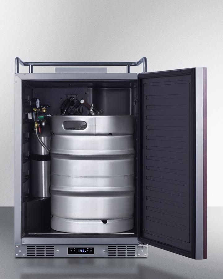 Summit SBC682NKPNR 24" Wide Built-In Kegerator (Panel Not Included)