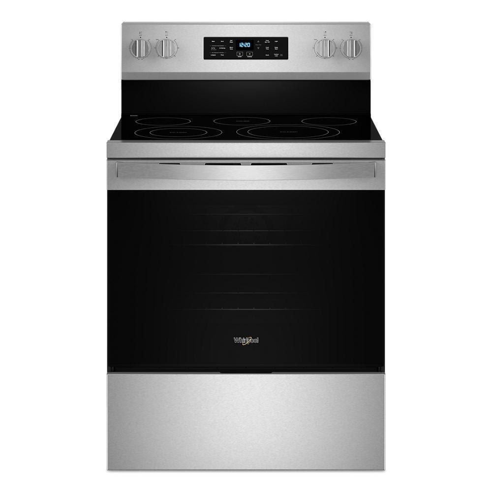 Whirlpool WFES5030RZ 30-Inch Energy Star Electric Range With Air Cooking Technology, No Preheat Air Fry And Air Baking And Self Clean