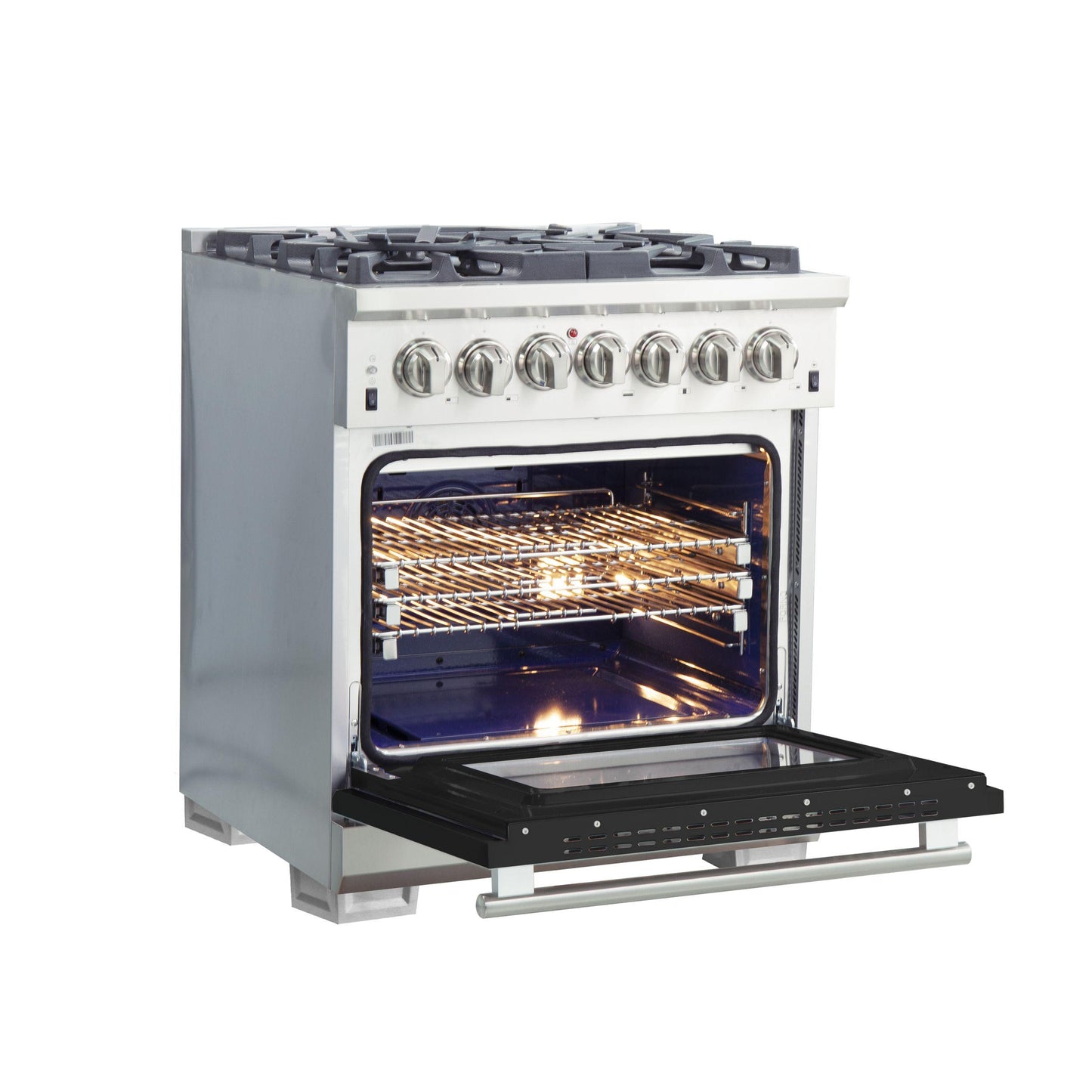 Forno FFSGS618730 Capriasca - Titanium Professional 30" Freestanding Dual Fuel Range