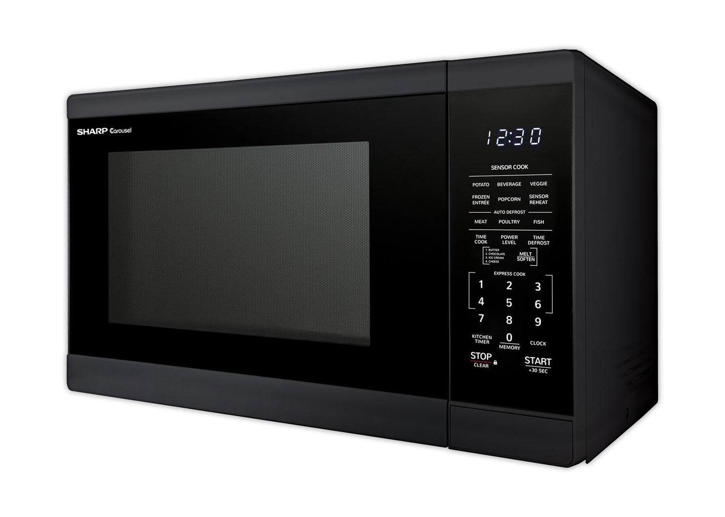 Sharp SMC1461HB 1.4 Cu. Ft. Black Countertop Microwave Oven