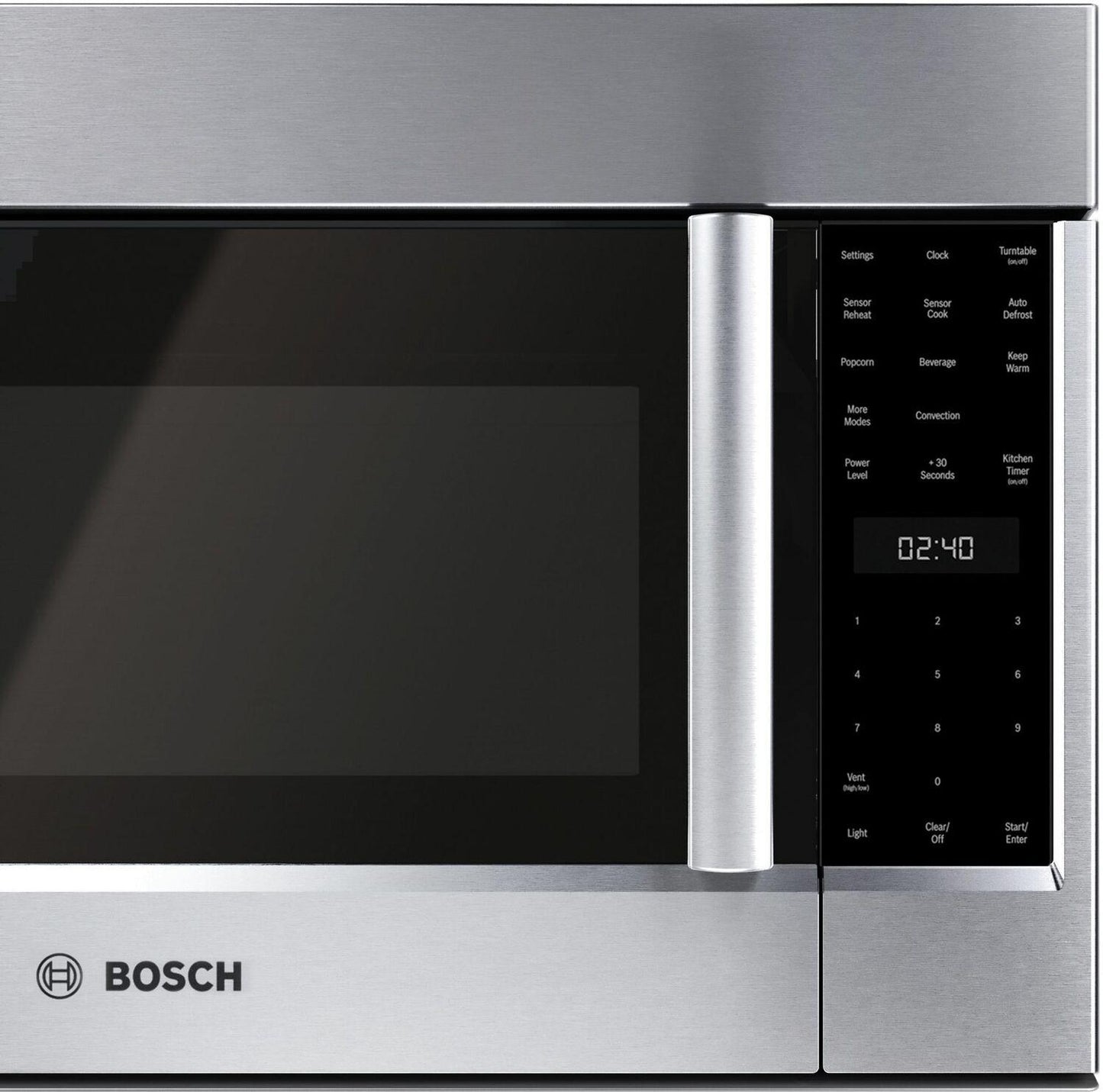 Bosch HMV8054U 800 Series Over-The-Range Microwave 30" Left Sideopening Door, Stainless Steel Hmv8054U