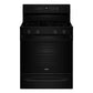 Whirlpool WFES7530RB 30-Inch Smart Electric Smart Range With Air Cooking Technology, No Preheat Air Fry, High Speed Preheat Oven, Wipeclean™ Coating, And Steam/Self Clean