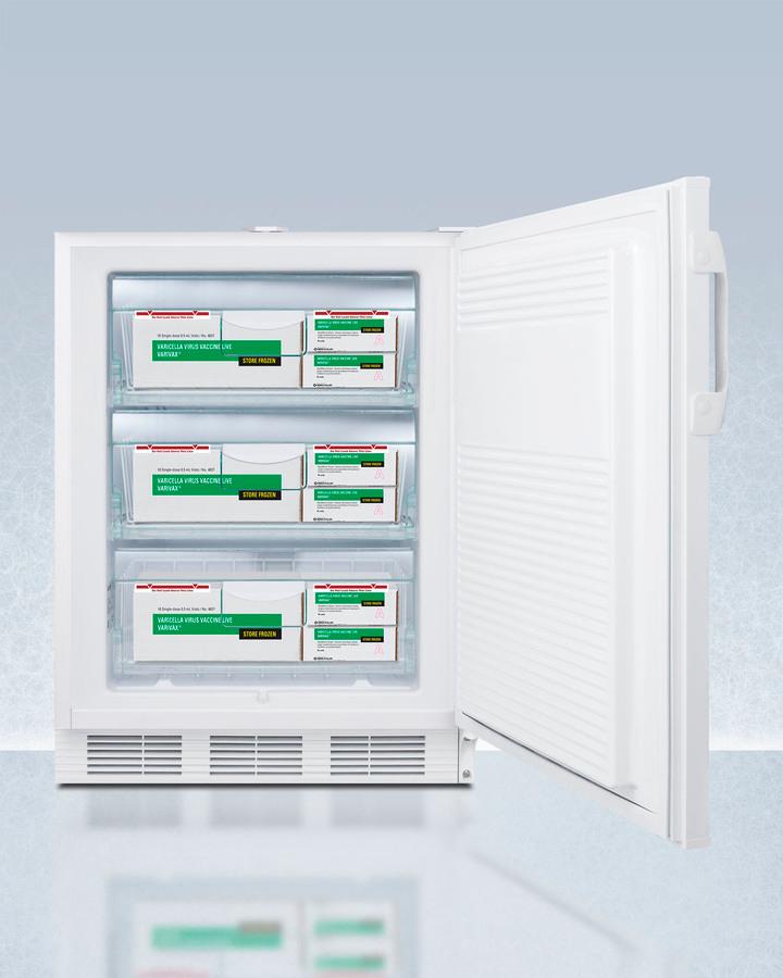 Summit VT65MLVAC456ADA 24" Wide Built-In All-Freezer, Certified To Nsf/Ansi 456 Standard For Vaccine Storage, Ada Compliant