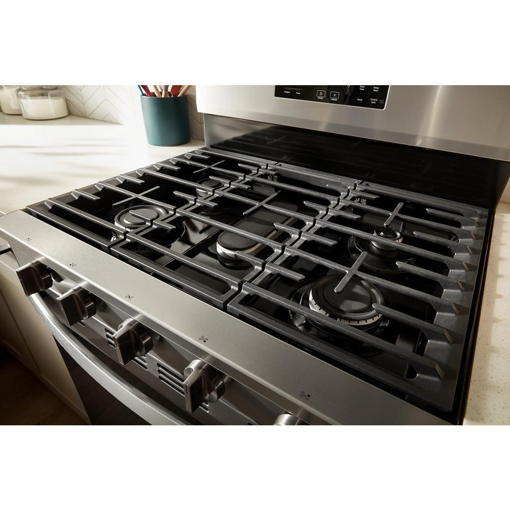 Whirlpool WFGS5030RS 30-Inch Gas Range With Air Cooking Technology, No Preheat Air Fry And Air Baking And Self Clean