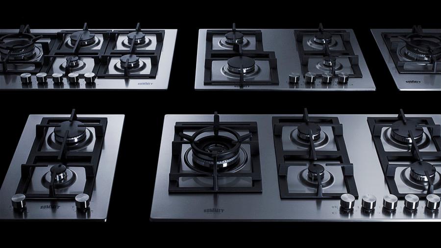 Summit GCJ536SSTK 34" Wide 5-Burner Gas Cooktop In Stainless Steel