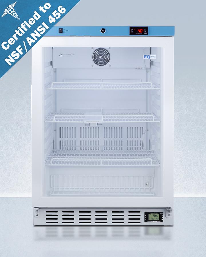 Summit ACR52GNSF456 24" Wide Built-In Healthcare Refrigerator, Certified To Nsf/Ansi 456 Vaccine Storage Standard