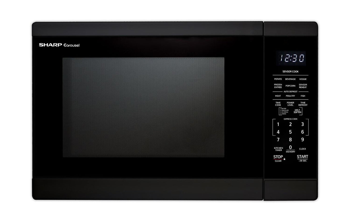 Sharp SMC1461HB 1.4 Cu. Ft. Black Countertop Microwave Oven