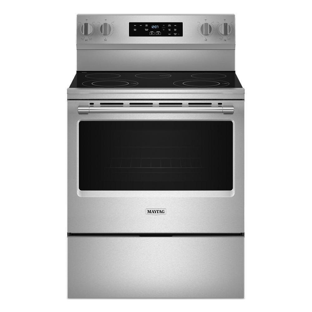 Maytag MFES4030RS 30-Inch Wide Electric Range With Steam Clean - 5.3 Cu. Ft.