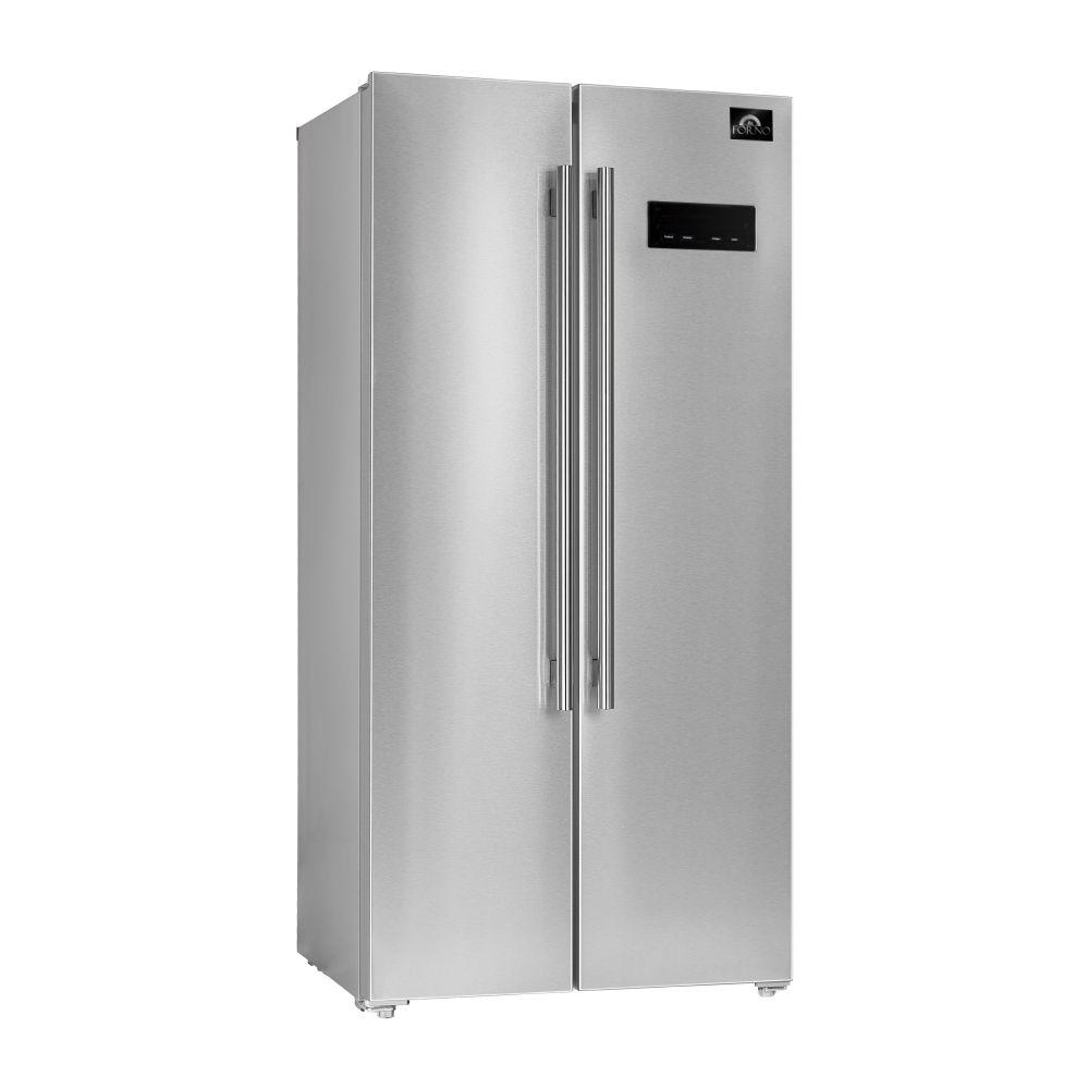 Forno FFRBI180533SB Forno Salerno 33" Side-By-Side 15.6 Cu.Ft. Stainless Steel Refrigerator