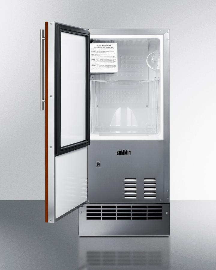 Summit BIM26H34IFLHD 15" Wide 25 Lb. Drain-Free Icemaker (Panel Not Included)