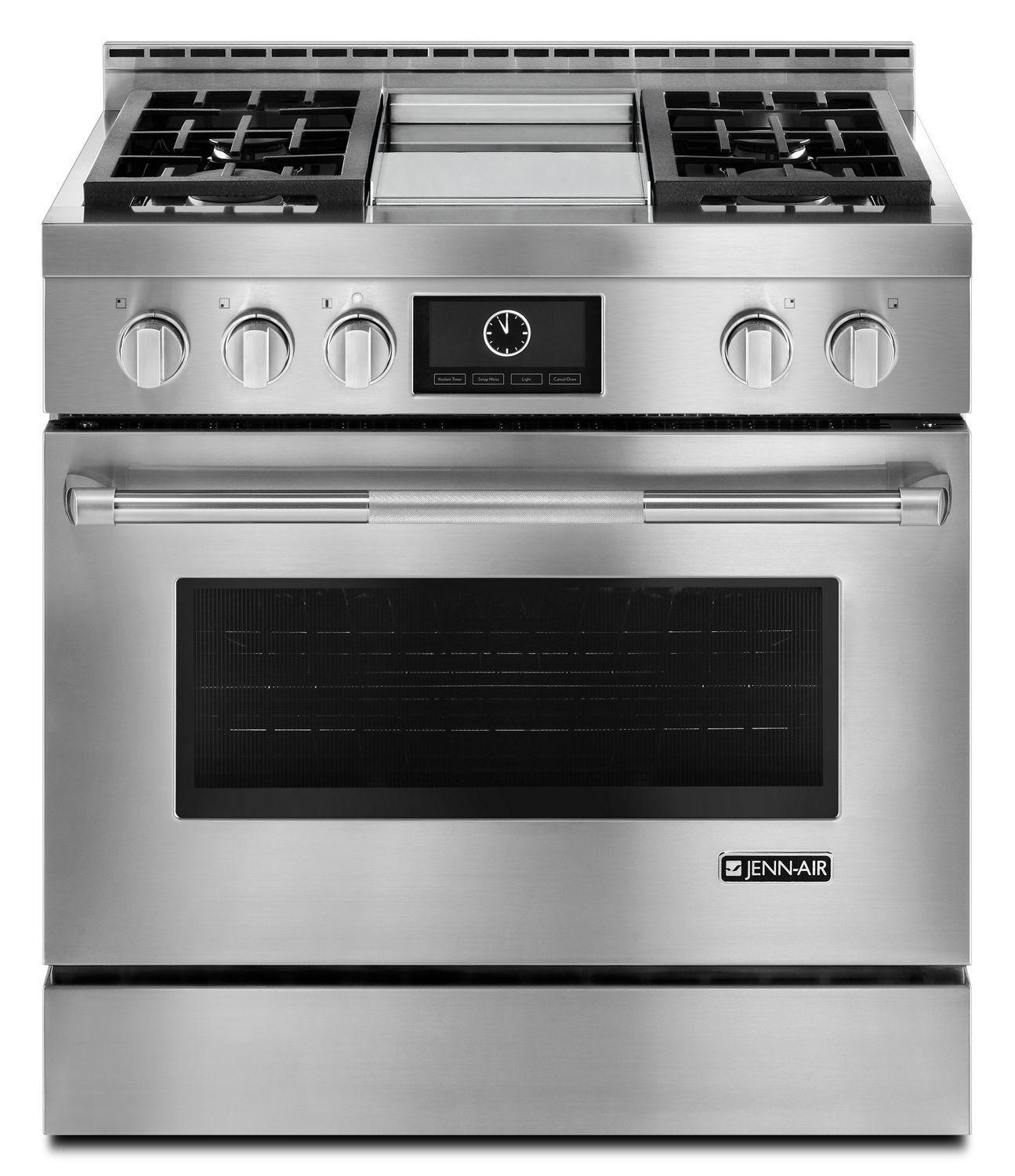 Jennair JGRP536WP Pro-Style® 36" Gas Range With Griddle And Multimode® Convection Stainless Steel