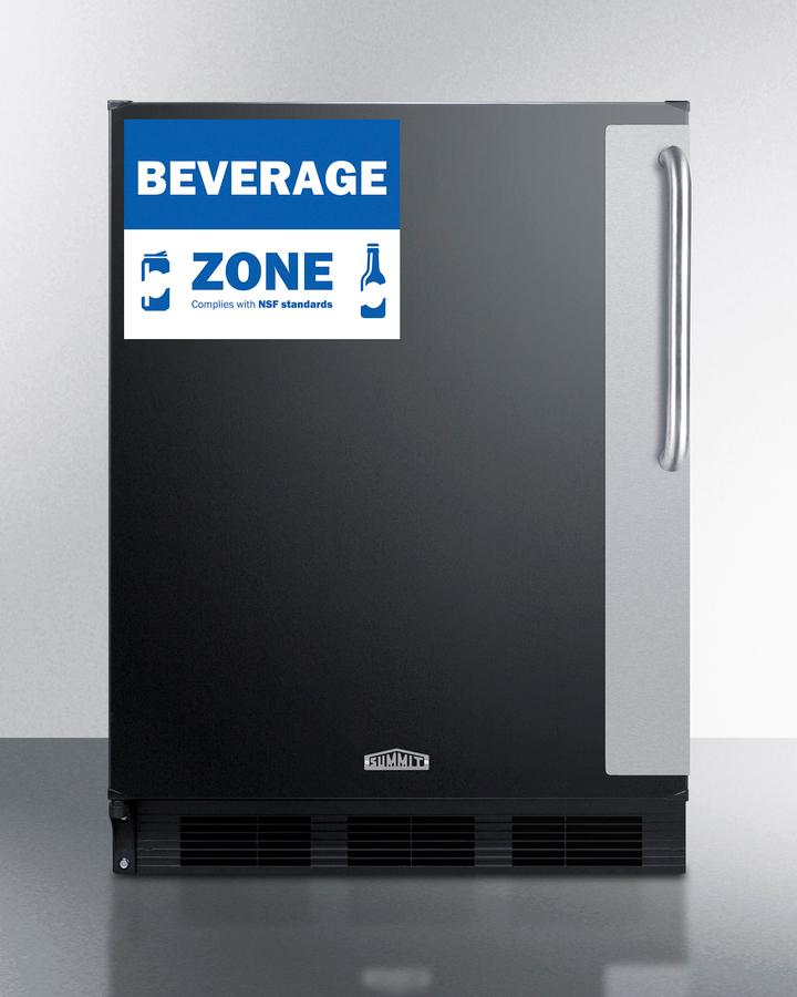 Summit FF6BK7BZADALHD 24" Wide All-Refrigerator, Ada Height