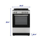 Element Appliance EGR244MCCS Element 2.4 Cu. Ft. 24 Gas Range - Stainless Steel (Egr244Mccs)