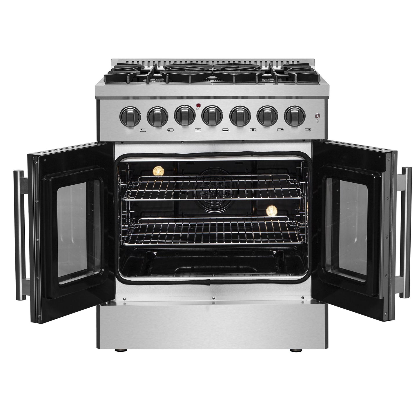 Forno FFSGS635630 Forno Galiano 30" Freestanding French Door Dual Fuel Range