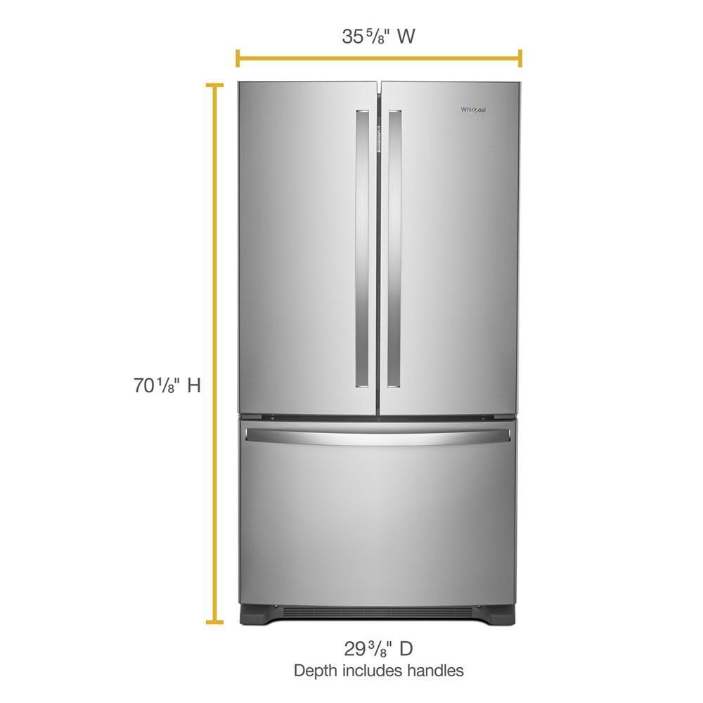 Whirlpool WRFC2036RZ Whirlpool® Counter-Depth French Door Bottom Mount Refrigerator