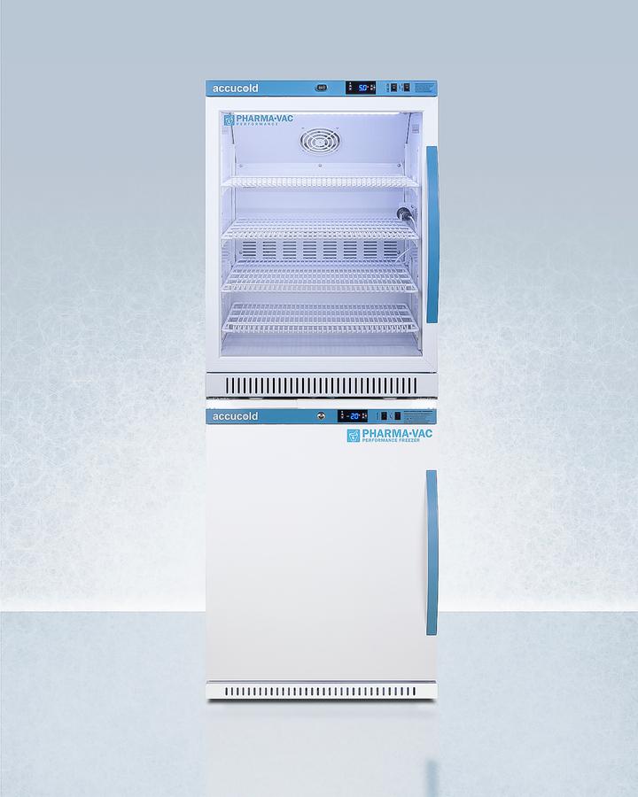 Summit ARG6PVAFZ5PVBIADASTACKLHD 24" Wide Performance Series All-Refrigerator/All-Freezer Combination