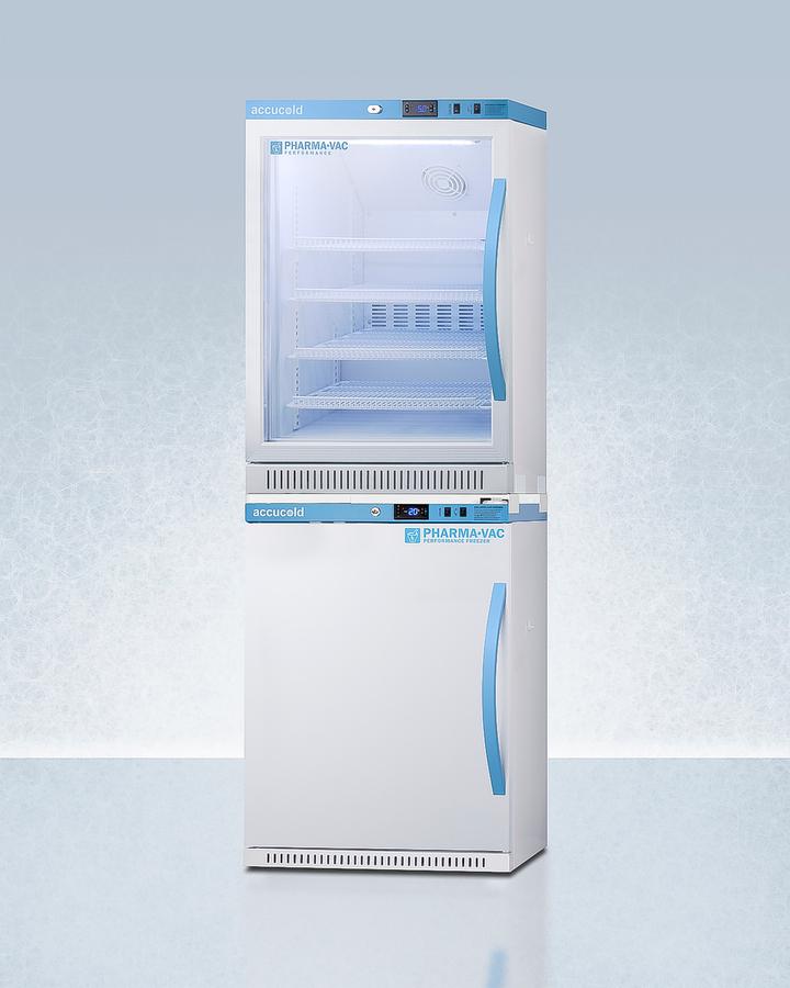 Summit ARG6PVAFZ5PVBIADASTACKLHD 24" Wide Performance Series All-Refrigerator/All-Freezer Combination