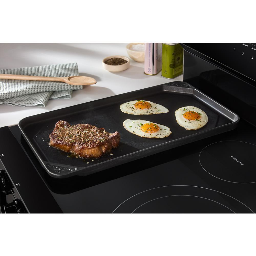 Whirlpool WFES7530RB 30-Inch Smart Electric Smart Range With Air Cooking Technology, No Preheat Air Fry, High Speed Preheat Oven, Wipeclean&#8482; Coating, And Steam/Self Clean