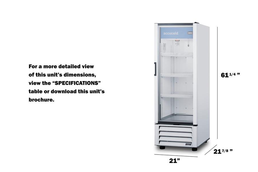 Summit SCR801G 21" Wide Commercial Beverage Refrigerator