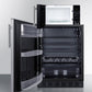 Summit MRF6BK2SSALHD Microwave/Refrigerator Combination With Allocator