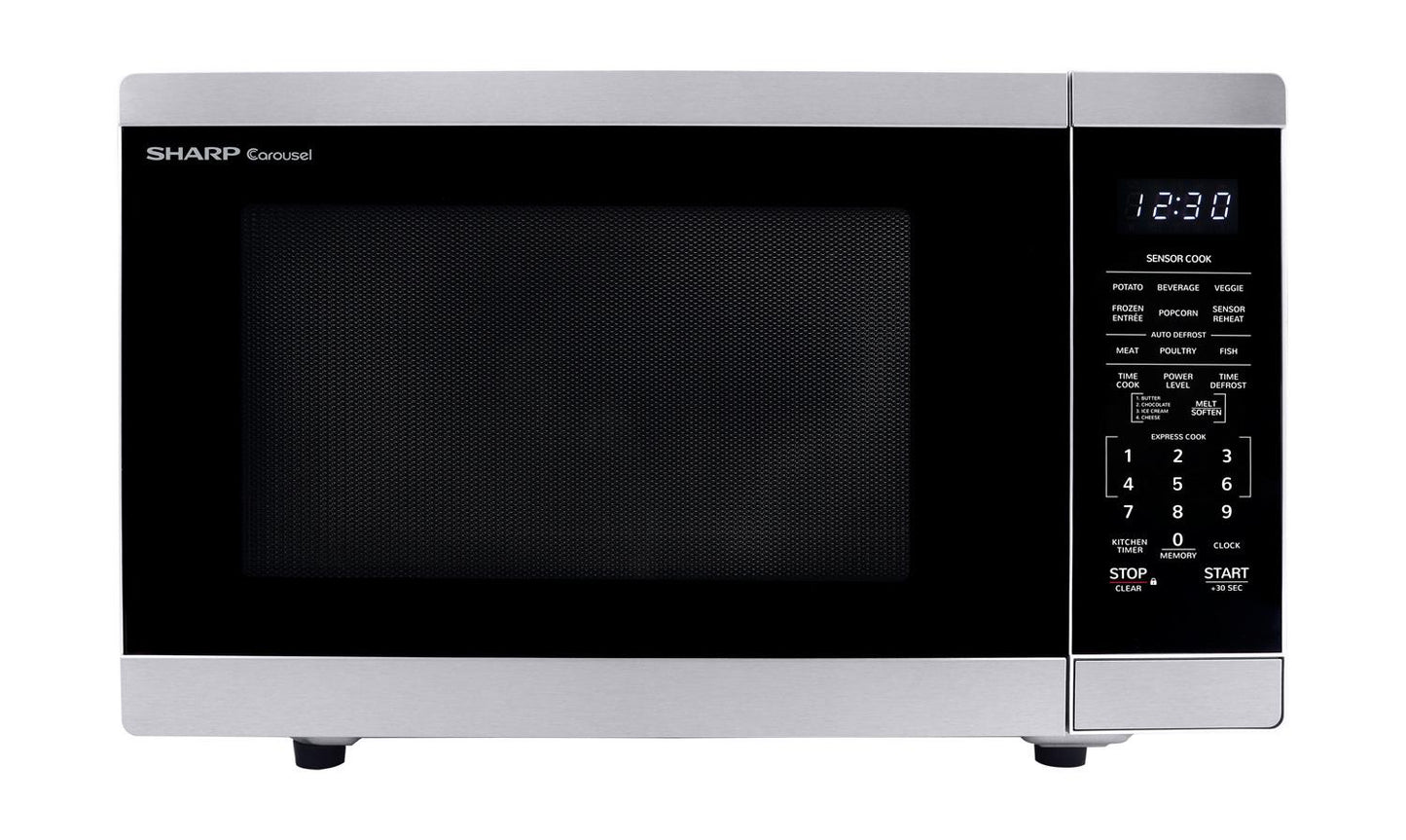 Sharp SMC1464HS 1.4 Cu. Ft. Family-Size Countertop Microwave Oven With Inverter Technology