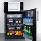 Summit MRF66BK2SSA Microwave/Refrigerator-Freezer Combination With Allocator