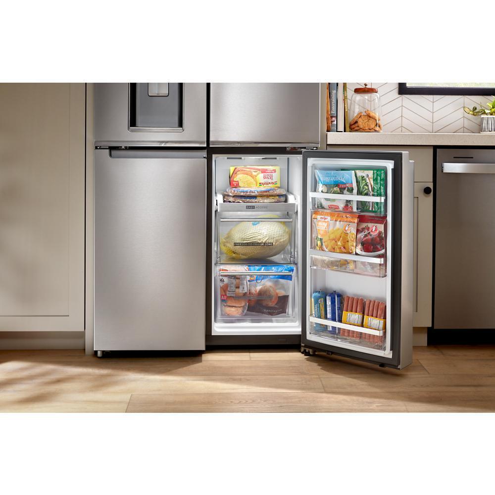 Whirlpool WRQC7836RZ 36-Inch Counter Depth 4 Door Refrigerator With Ice Maker In Door