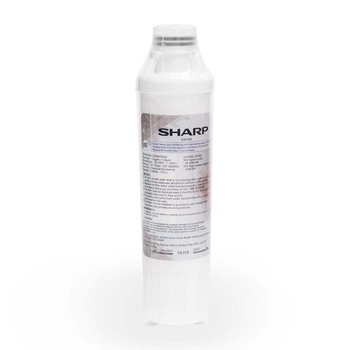 Sharp SJWF200 Replacement Water Filter For Sharp Sjg2254Fs Refrigerator