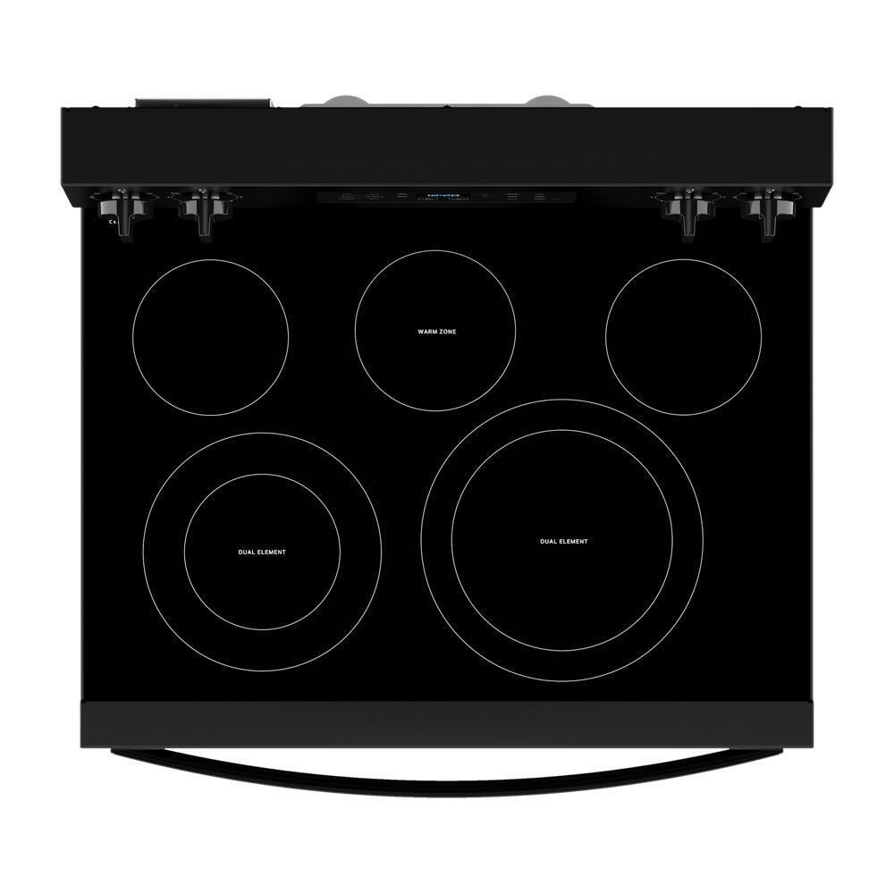 Whirlpool WFES5030RB 30-Inch Energy Star Electric Range With Air Cooking Technology, No Preheat Air Fry And Air Baking And Self Clean