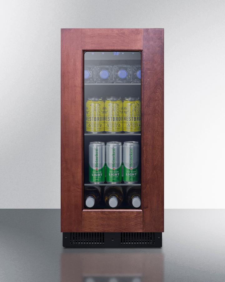 Summit ALBV15PNR 15" Wide Built-In Beverage Center, Ada Compliant (Panel Not Included)