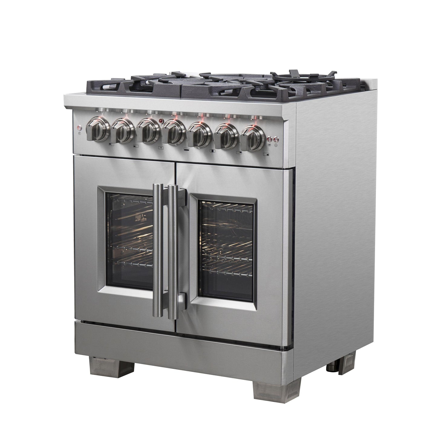 Forno FFSGS638730 Forno Capriasca 30" Freestanding French Door Dual Fuel Range