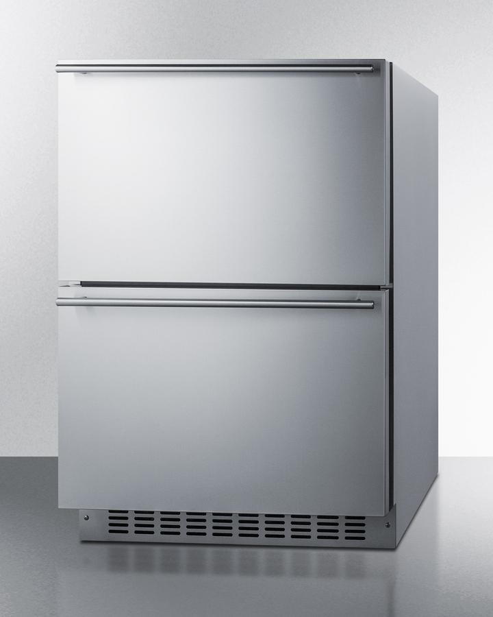 Summit SPRF34D7 24" Wide 2-Drawer Refrigerator-Freezer