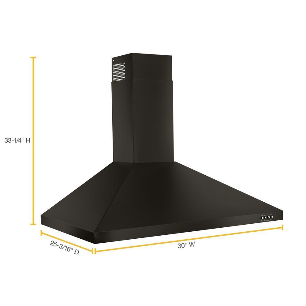 Jennair WVW53UC0HV 30" Contemporary Black Stainless Wall Mount Range Hood