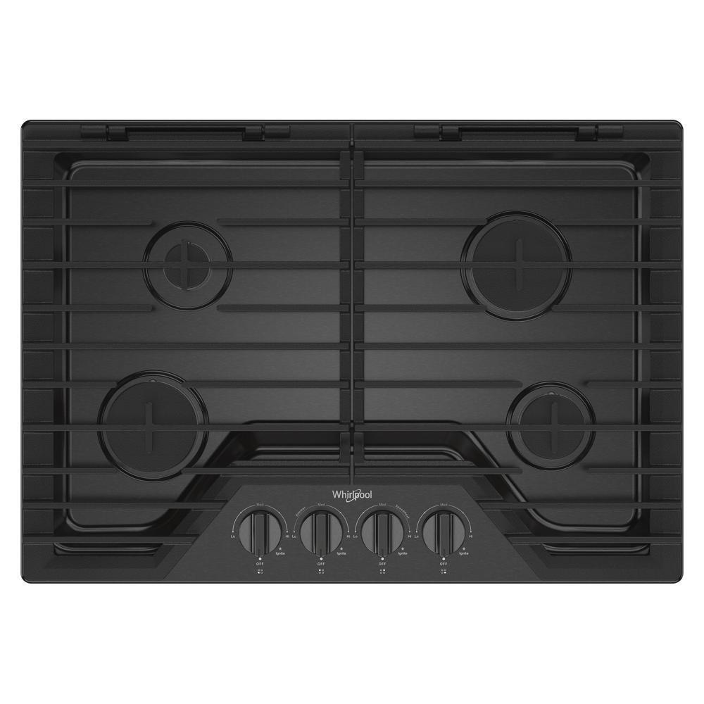 Whirlpool WCGK5030PV 30-Inch Gas Cooktop With Ez-2-Lift™ Hinged Cast-Iron Grates