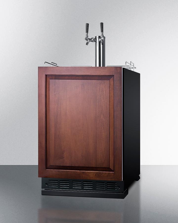 Summit SBC7BRSIFWK2LHD 24" Wide Wine Kegerator (Panel Not Included)