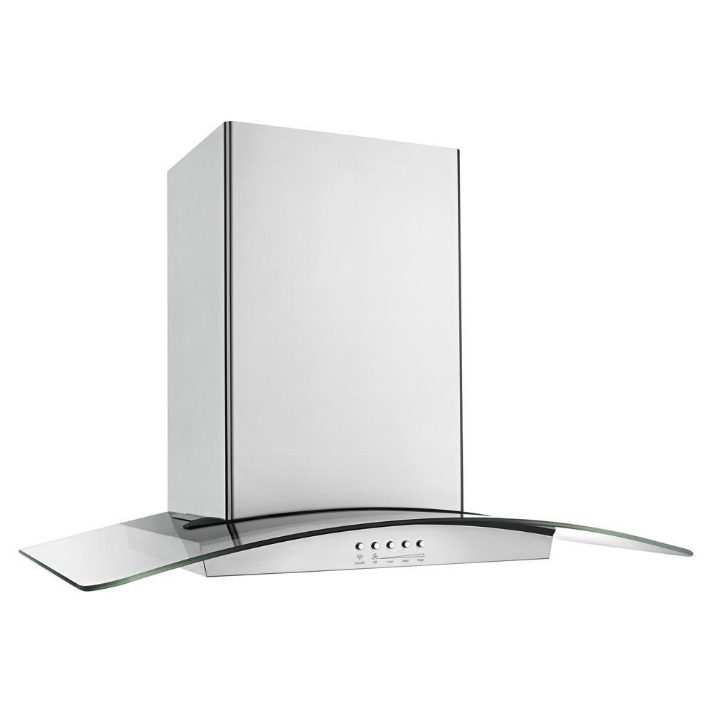 Jennair WVI75UC6DS 36" Modern Glass Island Mount Range Hood