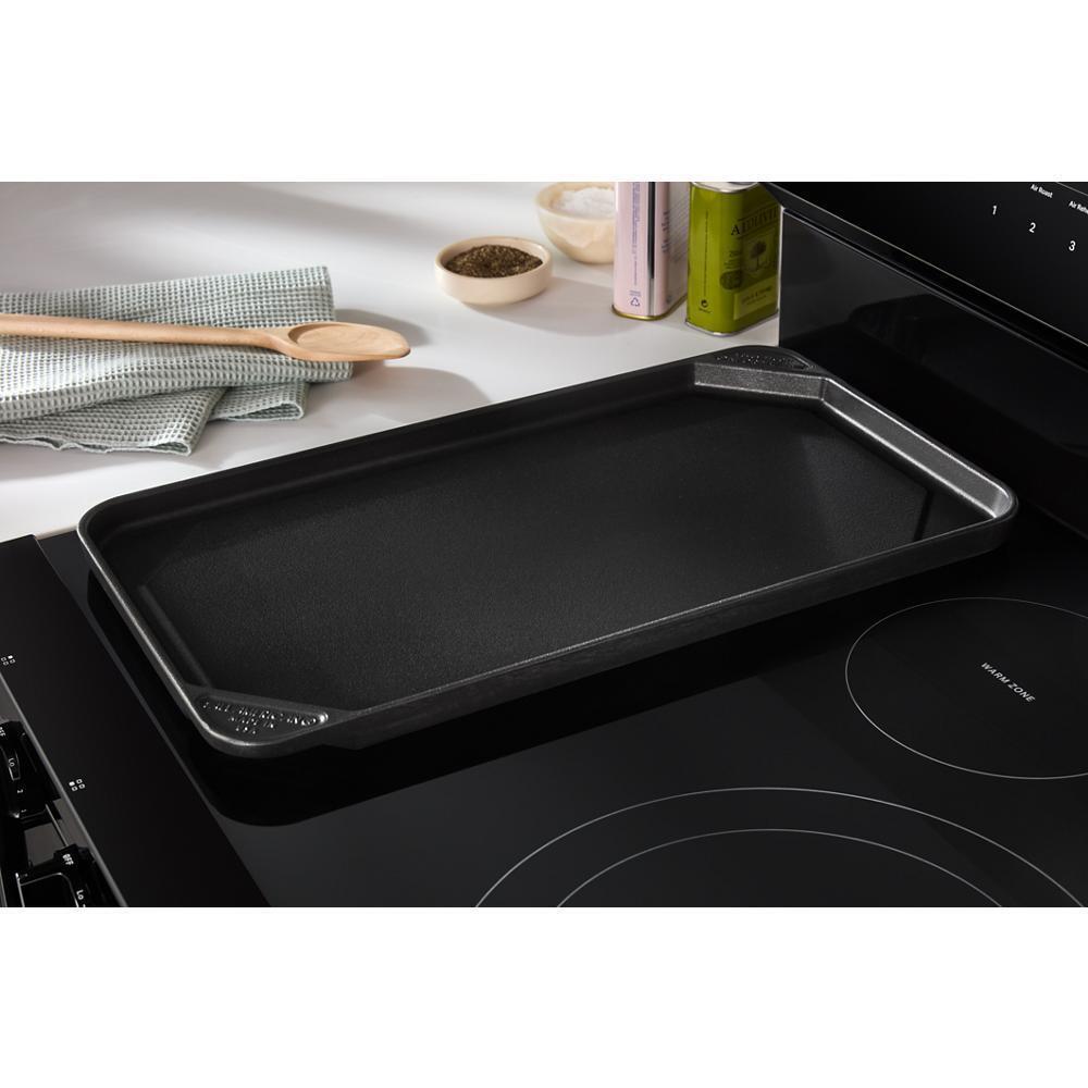 Whirlpool WFES7530RB 30-Inch Smart Electric Smart Range With Air Cooking Technology, No Preheat Air Fry, High Speed Preheat Oven, Wipeclean&#8482; Coating, And Steam/Self Clean