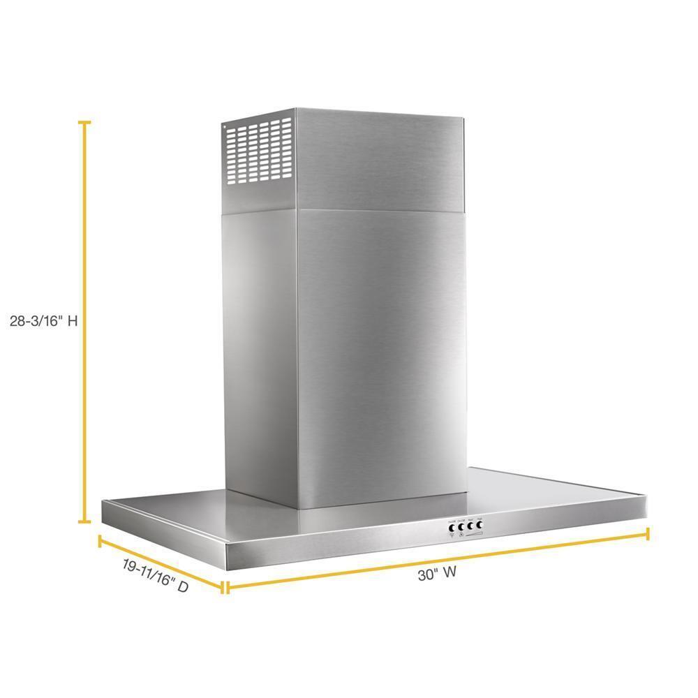 Jennair WVW57UC0FS 30" Stainless Steel Wall Mount Flat Range Hood