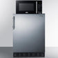 Summit MRF708BLSSA Microwave/Refrigerator Combination With Allocator