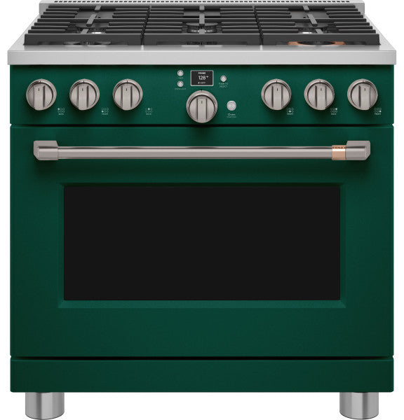 Café™ C2Y366P5TG2 Café™ 36" Smart Dual-Fuel Commercial-Style Range with 6 Burners (Natural Gas)