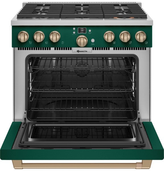 Café™ C2Y366P5TG2 Café™ 36" Smart Dual-Fuel Commercial-Style Range with 6 Burners (Natural Gas)