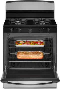 Amana AGR4203MNS Amana® 30-Inch Gas Range With Easy-Clean Glass Door