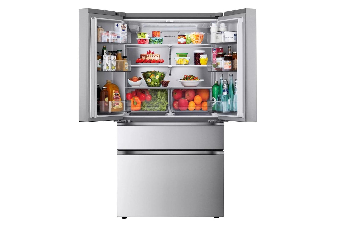 Lg LF26C8210S 26 Cu.Ft. Counter-Depth Max, 4-Door French Door Refrigerator With Full-Convert Drawer&#8482; And Internal Ice And Water Dispenser