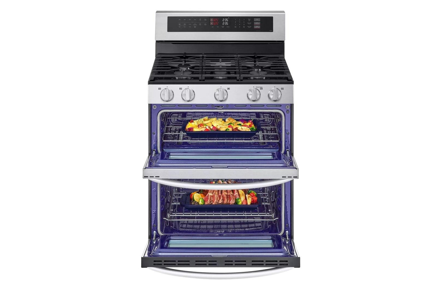 Lg LDGL6924S 6.9 Cu. Ft. Smart Gas Double Oven Freestanding Range With Probake Convection® And Air Fry